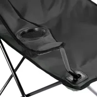 Складное кресло Паук A10black с подлокотниками 50×50×80 см чёрное • Туристическое кресло Паук A10black для рыбалки, кемпинга, пикника, дачи и отдыха на природе