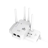 Репітер підсилювач сигналу ретранслятор Wi-Fi роутер 300Мбіт ∙ Wi-Fi ретранслятор 2.4G з 6 антенами