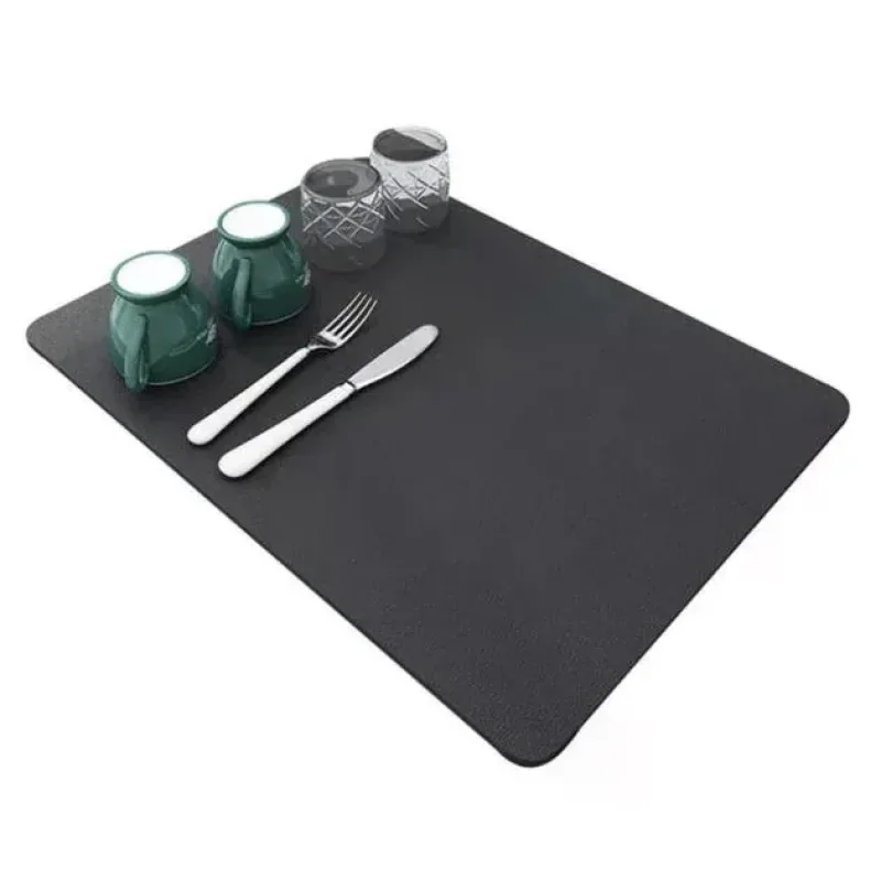 Коврик для сушки посуды PVC mat 40×30 см • Кухонный коврик-подставка 40×30×0,4 см для тарелок, чашек и столовых приборов