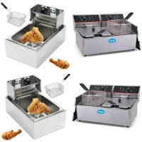 Фритюрниця Dotvix Electric Fryer D-803 • Електрична фритюрниця для дому з регулюванням температури та знімною корзиною