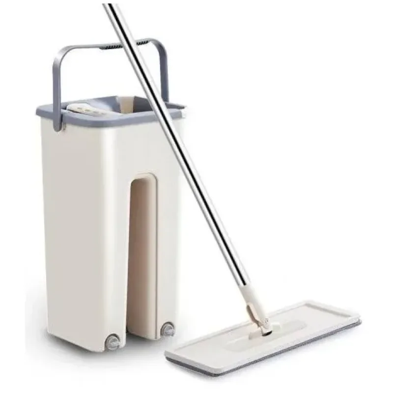 Швабра мікрофібра з віджимом + відро Scratch Cleaning Mop ∙ Швабра - ледарка cleaner 360
