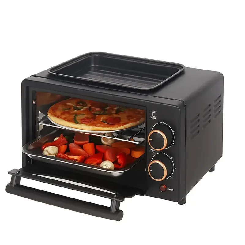 Багатофункційна міні-піч Hoffmans 12L 800W HM-748 • Багатофункційна настільна міні-піч