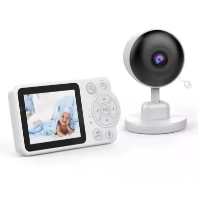 Відеоняня C3 з екраном 2,8″ • Цифрова відеоняня C3 з IPC-камерою, нічним баченням, двостороннім зв’язком і датчиками мікроклімату