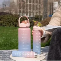 Спортивные бутылки для воды 3 в 1 · Комплект бутылок для спорта и отдыха (2л, 900 мл, 500 мл)