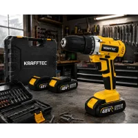 Акумуляторний шуруповерт KRAFFTEC 48V 6Ah • Шуруповерт KRAFFTEC 48V 6Ah для складання меблів, монтажу кріплення та ремонтних робіт