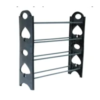 Полиця для взуття органайзер Amazing Stackable Shoe Rack ∙ Стійка - етажерка взуттєва на 4 полиці