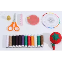 Компактний набір для шиття Insta Sewing Kit tasy ∙ Швейний набір для дому ∙ Нитки / голки / шпильки / ножиці / сантиметр / наперсток