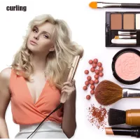 Плойка спіральна HAIR CurlingIron 2в1 WA-1 ∙ Універсальна плойка WA-1 для завивки та випрямлення волосся
