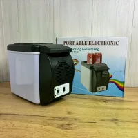 Міні автохолодильник Portable Electronic 6 л з охолодженням і нагрівом • Автомобільний холодильник-нагрівач Portable Electronic 12V від прикурювача для їжі та напоїв