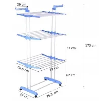 Сушарка складна для білизни GARMENT RACK Вертикальна пересувна стійка-сушарка для сушіння речей та білизни, на коліщатках