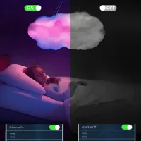 Світильник-хмара DIY Cloud Atmosphere Light • Підвісна LED лампа світильник нічник хмара з RGB підсвіткою