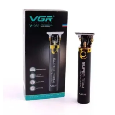 Машинка для стрижки VGR V-082 для волосся та бороди • Акумуляторний тример з USB-зарядкою, насадками 1/2/3 мм і лезами з нержавіючої сталі