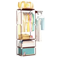 Шафа - органайзер NEW BOXY COAT RACK Збірна вішалка з полицями та гачками для одягу