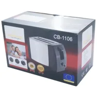 Тостер Crownberg CB-1106 750 Вт • Горизонтальний побутовий тостер на 2 тости