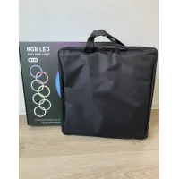 Світлодіодна кільцева лампа для селфі 45 см / Світлодіодна лампа RGB з пультом + сумка (MJ18)