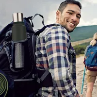 Кружка-термос Vacuum flask 970, 1400 мл · Термос туристический с чашкой из нержавеющей стали, арт. 67-889