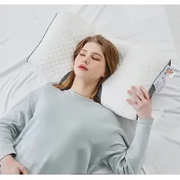 Анатомічна ортопедична подушка для сну Neck Support Massage Pillow • Подушка для шиї з ефектом пам’яті
