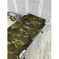 Розкладачка НАТО KAR218 190×65×45 см камуфляж • Туристичне складане ліжко KAR218 до 120 кг з алюмінієвим каркасом, Oxford 900 ПУ та сумкою
