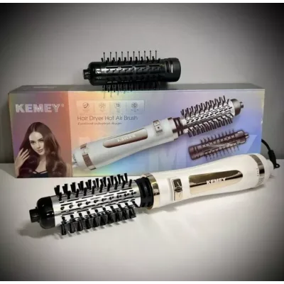 Фен-стайлер Kemey KM-8024 ∙ Щітка з обертанням для сушіння та укладання волосся