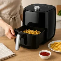 Фритюрниця Crownberg CB 5540 • Електрична фритюрниця 2 л для дому з регульованим термостатом
