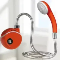 Акумуляторний душ для кемпінгу Portable Outdoor Shower 2000 мАг з насосом • Портативний туристичний душ для дачі, походу та миття автомобіля