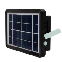 Портативна сонячна система EP-05 6V3W з літієвою батареєю, двома LED лампами та можливістю підзарядки телефону ∙ Лампа-прожектор EP-05 із сонячною панеллю 6V3W