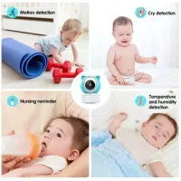 Відеоняня C8 Wi-Fi з монітором 5″ • Розумна відеоняня C8 Full HD 1080P із застосунком Tuya, нічним баченням і двостороннім зв’язком