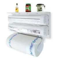 Кухонний підвісний диспенсер Kitchen Roll Triple Paper Dispenser Тримач для плівки, фольги та рушників