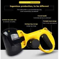 Автоматичний совок для прибирання за собакою Pooper Scooper Medium 25 x 11 x 9 см · Щипці для прибирання з карабіном та мішками в комплекті