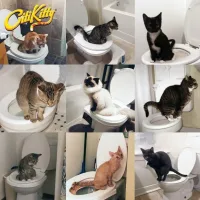 Система привчання котів до унітазу Туалет для кота Citi Kitty Cat Toilet Training