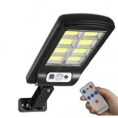 Вуличний настінний світильник Bailong Solar BL-T06-6COB на сонячній батареї з датчиком руху • Сонячний LED ліхтар Bailong Solar BL-T06-6COB 6COB для двору, саду, вулиці та фасаду