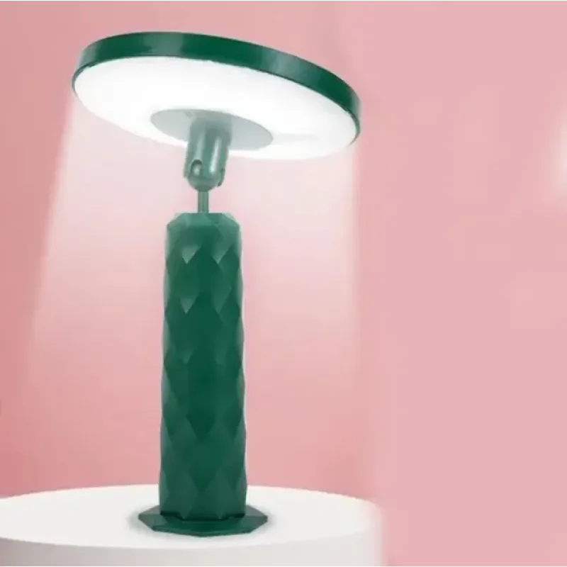 Дзеркало – нічник настільний з LED підсвіткою на акумуляторі 1200 mAh · Кругле дзеркало для макіяжу /
