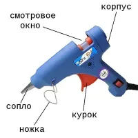 Клеевой пистолет XUNLEI XL-F60 ∙ Термопистолет для клея, 11,5мм