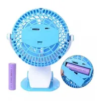 Вентилятор Міні USB з прищіпкою Mini fan LY-582 • Портативний настільний вентилятор з акумулятором і кріпленням