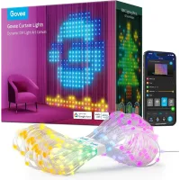 Гірлянда Smart-штора SFK-08 святкова LED-гірлянда для дому ∙ Світлодіодна штора з додатком SFK-08 20 ниток по 20 LED