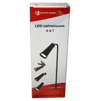 Настільна LED-лампа BL-T-007 7 Вт чорна • Акумуляторний світильник BL-T-007 20 LED 1200 мАг з 3 температурами світла, сенсорним керуванням і Type-C