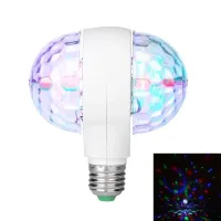 Диско - лампа с вращающимся патроном Led lamp RGB Диско шар