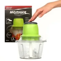 Кухонний електричний подрібнювач м'ясорубка Leomax «Молнія»