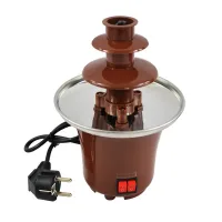 Шоколадний фонтан Фондю Mini Chocolate Fondue Fountain Домашня міні - фондюшниця