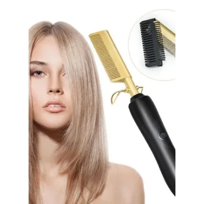 Розчіска-випрямляч для волосся High Heat Brush ∙ Електричний гребінь для укладання, випрямлення, розгладження волосся