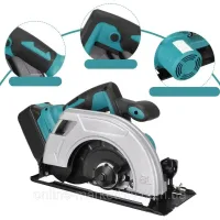 Акумуляторна циркулярна пила Circular Saw X-510 48V з 2 АКБ • Бездротова дискова пила для дерева, фанери, ДСП і домашніх робіт