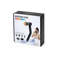 Перкусійний масажер MASSAGE GUN TV-SH-11 • Масажний пістолет для м'язів тіла, спини, рук і ніг для домашнього масажу