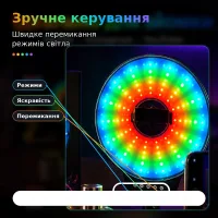 Світлодіодна LED лампа MJ-321 кільцева RGB 35 см з USB підключенням • Кільцева лампа MJ-321 для фото, відео, селфі, стримів, TikTok і зйомки контенту