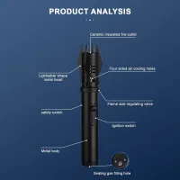 Турбозапальничка ZGT-2 з акумулятором ∙ Портативний багатофункціональний турбопальник ZGT-2