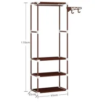 Шафа - органайзер NEW BOXY COAT RACK Збірна вішалка з полицями та гачками для одягу