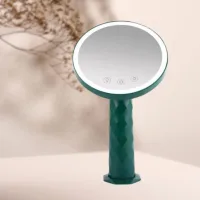 Дзеркало – нічник настільний з LED підсвіткою на акумуляторі 1200 mAh · Кругле дзеркало для макіяжу /