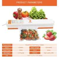 Кухонний вакуумний упаковщик Vacuum Sealer Freshpack PRO ∙ Збереження свіжості упаковщик Vacuum Sealer та економія місця