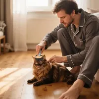 Щітка для вичісування шерсті • Чесалка для тварин Pet Comb