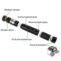 Лазерна вказівка ​​високої потужності Laser pointer YL-303 ∙ Потужний зелений лазер – промінь з акумулятором