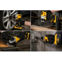 Набір інструментів KRAFFTEC 48V 2в1 • Акумуляторна болгарка та гайковерт KRAFFTEC 48V для ремонту, гаража та майстерні